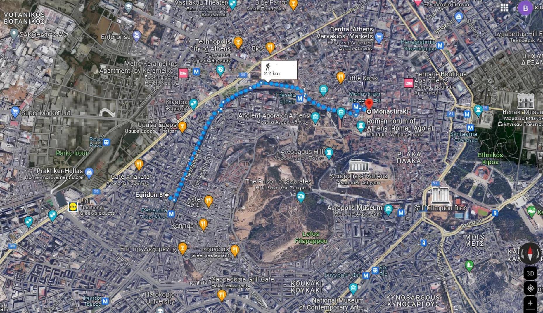 Veggera Apt Athens Center,Petralona Station Luaran gambar